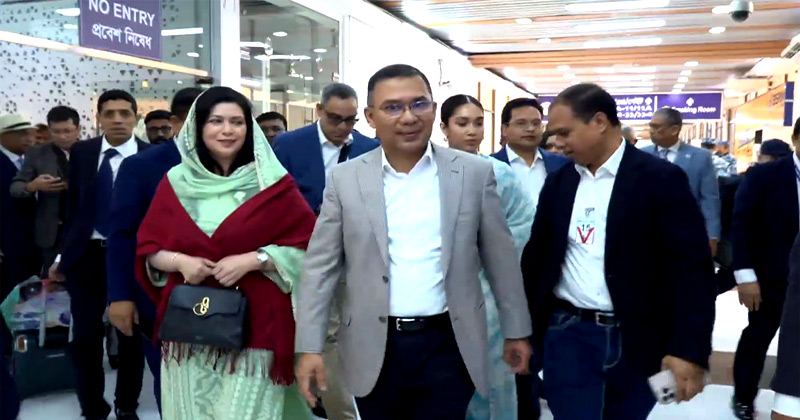 ১৭ বছরের নির্বাসন শেষে দেশে প্রত্যাবর্তন করলেন তারেক রহমান