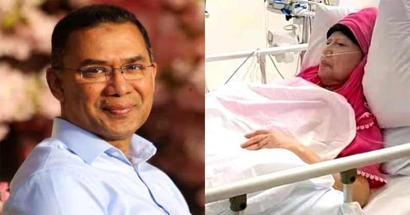 খালেদা জিয়াকে দেখতে হাসপাতালে তারেক রহমান